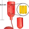 RETRO' : Ampoule LED à piles (3AAA non fournies) avec cordon. Rouge