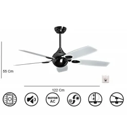 Retro de KlassFan une série limitée ventilateurs de plafond très stylé pour 20 à 30 m²