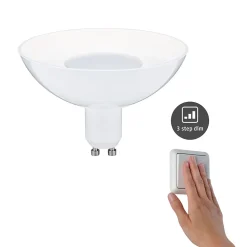 Réflecteur LED 3-Step-Dim GU10 230V 360lm 4,9W 3000K gradable Blanc