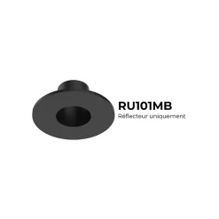 Réflecteur rond pour HYDOR TUBE 68mm Noir Mat - SOLUM - RU101MB