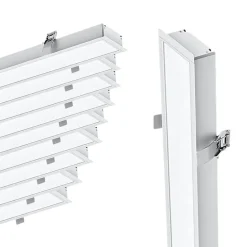 Réglette Encastrable LED 120cm 35W Blanc (Pack de 10) - Blanc Neutre 4000K - 5500K - SILAMP