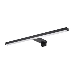 Réglette LED 3 en 1 mur miroir meuble noir L.50 cm IP44 1350lm GoodHome Craven