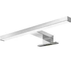 Réglette LED 3 en 1 mur miroir meuble argent IP44 900lm L.30xl.13,6xP.30cm GoodHome Craven
