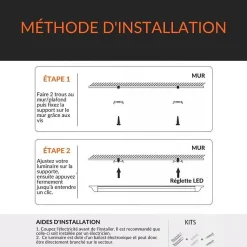 Réglette LED 120cm 30W Haut Rendement 155lm/W Garantie 5 ans - Blanc Froid 6000K - 8000K - SILAMP
