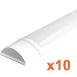 Réglette LED 150cm 50W IP40 (Pack de 10) - Blanc Froid 6000K - 8000K - SILAMP