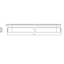 Réglette LED 150cm 50W IP40 (Pack de 10) - Blanc Chaud 2300K - 3500K - SILAMP