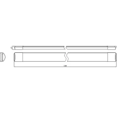 Réglette LED 120cm 30W IP40 (Pack de 10) - Blanc Chaud 2300K - 3500K - SILAMP