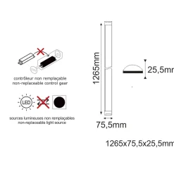 Réglette LED intégrée 120cm 36W 3600lm - 4000K blanc neutre - garantie 2 ans