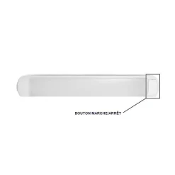 Réglette LED Salle de Bain - 8W - CCT 3K/4K/6K - Prise & Interrupteur - 5 ans