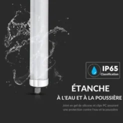 Réglette LED étanche 150cm 48W IP65 120lm/W Interconnectable (Pack de 12) - Blanc Neutre 4000K - 5500K - SILAMP