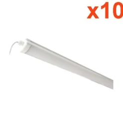 Réglette LED étanche 120cm 36W IP65 (Pack de 10) - Blanc Neutre 4000K - 5500K - SILAMP