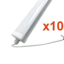 Réglette LED étanche 150cm 50W IP65 (Pack de 10) - Blanc Neutre 4000K - 5500K - SILAMP