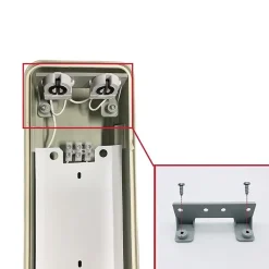 Réglette LED étanche double pour Tubes LED T8 60cm IP65 (boitier vide) - SILAMP