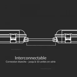 Réglette LED Étanche Interconnectable 120cm 36W 120lm/W - Blanc Neutre 4000K - 5500K - SILAMP
