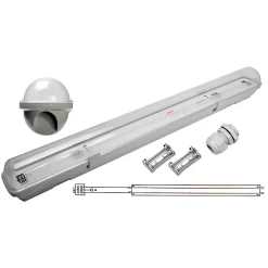 Réglette LED étanche pour 1 Tube LED T8 150cm IP65 - SILAMP