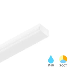 Réglette LED 36W 3IN1 4320lm IP40 Blanc