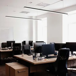 Réglette Linéaire Fine Interconnectable 120cm 40W Noir - Blanc Neutre 4000K - 5500K - SILAMP