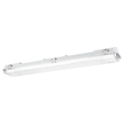 Réglette lumineuse Eco tube blanc G13 2 x 9W IP65 L.67,28 x l.6,46 cm Eglo