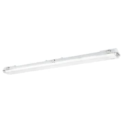 Réglette lumineuse Eco tube blanc G13 2 x 18W IP65 L.128,18 x l.6,46 cm Eglo