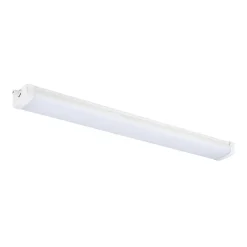 Réglette lumineuse Gallius LED intégrée blanc neutre IP65 4200lm 37W L.120xl.12xH.6cm blanc GoodHome
