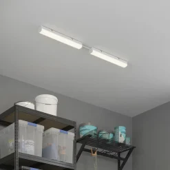 Réglette lumineuse Hovell LED intégrée blanc neutre IP20 2160lm 18W L.60xl.6,8cm blanc GoodHome