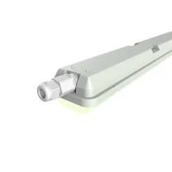 Réglette lumineuse Nehsi LED intégrée blanc neutre IP65 4400lm 43W L.70xl.130xH.5,6 cm gris GoodHome