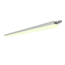 Réglette lumineuse Nehsi LED intégrée blanc neutre IP65 5600lm 60W L.70xl.160xH.5,6 cm gris GoodHome