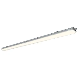 Réglette lumineuse Pagon T8 blanc neutre 2x2200lm 22W IP65 L.158,9 x l.11x H.6,4cm gris GoodHome