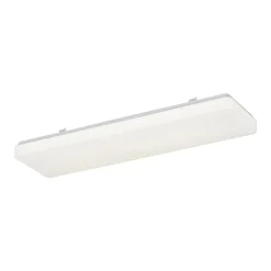 Réglette lumineuse Serrao LED intégrée blanc neutre IP44 3000lm 48W L.60xl.16xH.5cm blanc GoodHome
