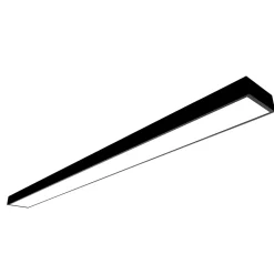 Réglette lumineuse Shipton LED intégrée blanc neutre IP20 1800lm 18W L.60xl.10xH.1cm noir GoodHome
