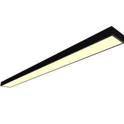 Réglette lumineuse Shipton LED intégrée blanc neutre IP20 3600lm 36W L.120xl.10xH.1cm noir GoodHome