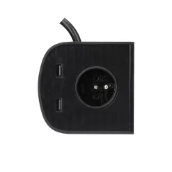 Réglette sous meuble embout Ingstad IP20 5V l.10,7xH.9,2cm noir GoodHome