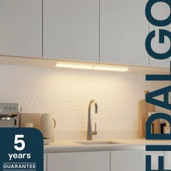 Réglette sous meuble Fidalgo LED intégrée variation de blancs IP20 300lm 2.5W L.27xl.9xH.1.1cm blanc Goodhome