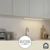 Réglette sous meuble Fidalgo LED intégrée variation de blancs IP20 700lm 10W L.72xl.9xH.1.1cm blanc Goodhome