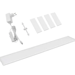 Réglette sous meuble Fidalgo LED intégrée variation de blancs IP20 700lm 10W L.72xl.9xH.1.1cm blanc Goodhome