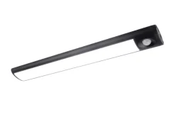 Réglette sous meuble Fiennes LED intégrée blanc neutre IP20 120lm 1.9W L.27xl.4,1xH.2cm noir GoodHome