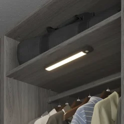 Réglette sous meuble Fiennes LED intégrée blanc neutre IP20 120lm 1.9W L.27xl.4,1xH.2cm noir GoodHome