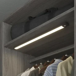 Réglette sous meuble Fiennes LED intégrée blanc neutre IP20 260lm 3.7W L.54xl.4,1xH.2cm noir GoodHome