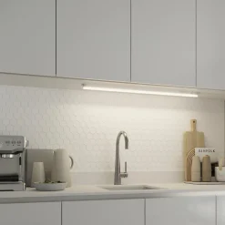 Réglette sous meuble Periera LED intégrée blanc neutre IP20 1250lm 11W L.91xl.2,4cm blanc GoodHome