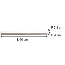 Réglette spéciale Salle de Bains (90cm) Chrome - Voltman