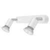 Réglette spot 2 lumières GU10 7W Sasha blanc L.26 x L.4 x H.10.5 cm