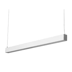 Réglette Suspendue LED Large 120cm 35W Argent - Blanc Neutre 4000K - 5500K - SILAMP