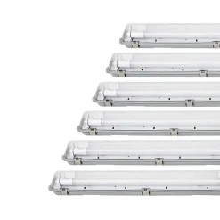 Réglette étanche 150 cm double pour Tube LED T8 IP65 (Boitier vide) (Pack de 6) - SILAMP