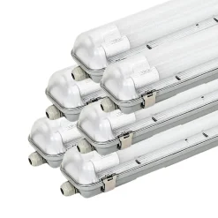 Réglette étanche 120 cm double pour Tube LED T8 IP65 1 côté (Boitier vide) - SILAMP