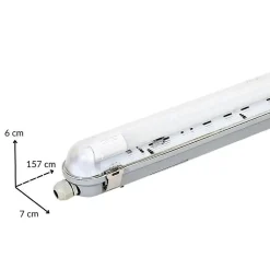Réglette étanche 150 cm pour 1 Tube LED T8 IP65 (Boitier vide) - SILAMP