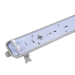 Réglette étanche double pour Tube LED T8 120cm IP65 (Boitier vide) (Pack de 8) - SILAMP