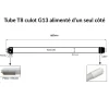 Réglette étanche double pour Tube LED T8 60cm IP65 (Boitier vide) (Pack de 10) - SILAMP