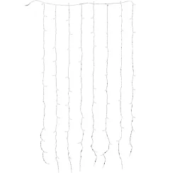 Rideau lumineux exterieur, guirlande lumineuse Noël, 120 LED blanc