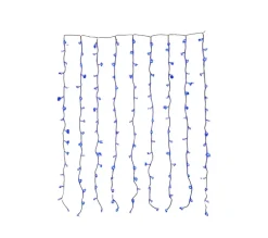 Rideau Lumineux LED Bleu 144 LED avec 8 fonctions