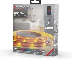 Ruban à LED Monster 2M Multicolore Intérieur avec Activation Vocale